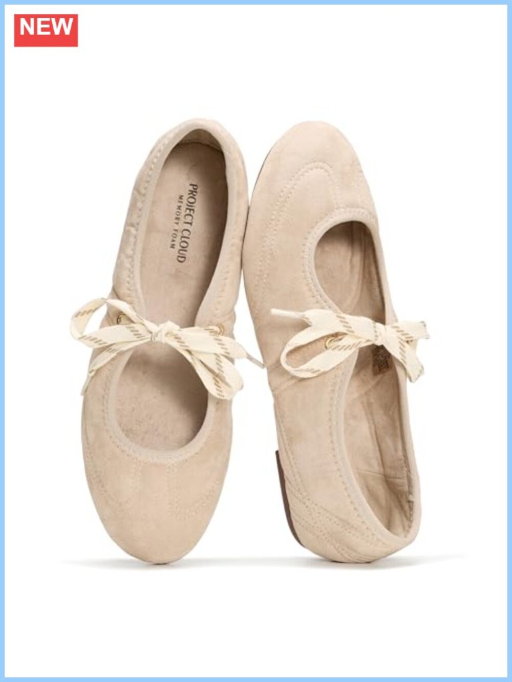 Women's Mary Jane Ballet Flats Memory Foam Non-Slip